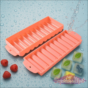 Superior eMart compact ice stick tray in pink silicone with easy-release design for homemade ice sticks