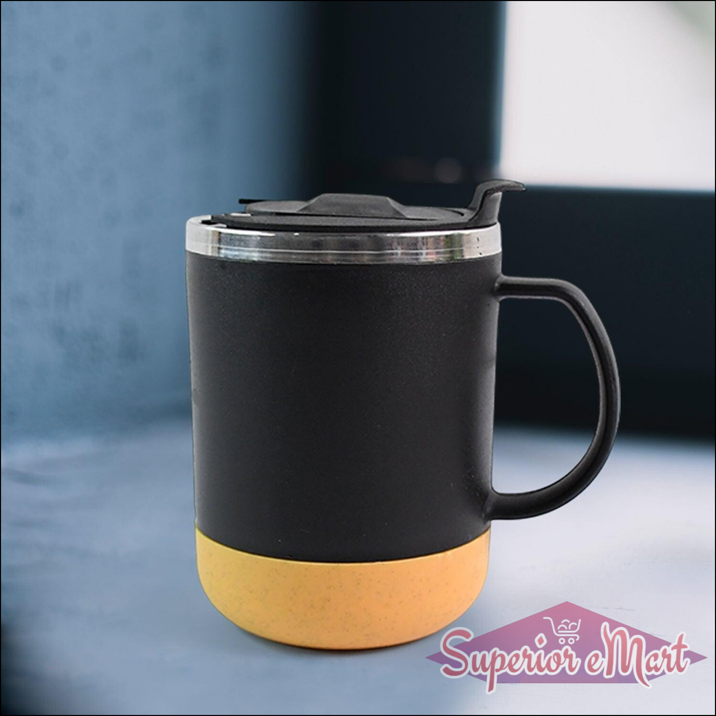 Insulated Coffee Mug With Lid (Approx 350ml  1 Pc) - Superior eMart