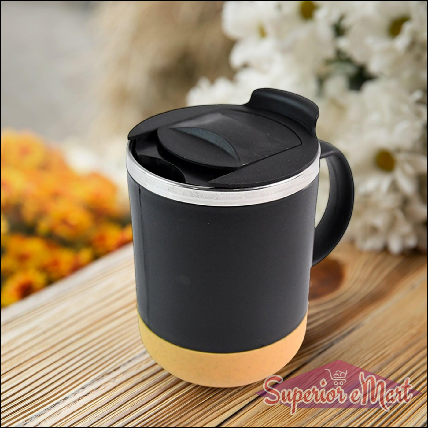 Insulated Coffee Mug With Lid (Approx 350ml  1 Pc) - Superior eMart