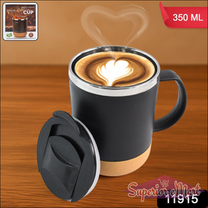 Insulated Coffee Mug With Lid (Approx 350ml  1 Pc) - Superior eMart