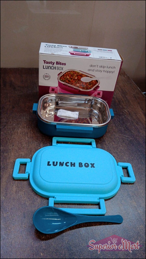 Insulated Leakproof Lunch Box with Spoon - Superior eMart
