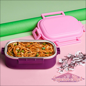 Insulated Leakproof Lunch Box with Spoon - Superior eMart