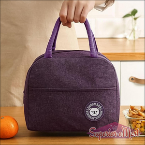 Insulated Lunch Bag With Zipper (1 Pc) - Superior eMart