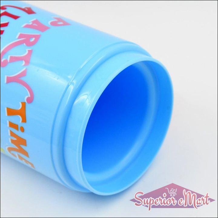 Bright blue insulated mug with lid and straw, perfect for keeping beverages hot or cold