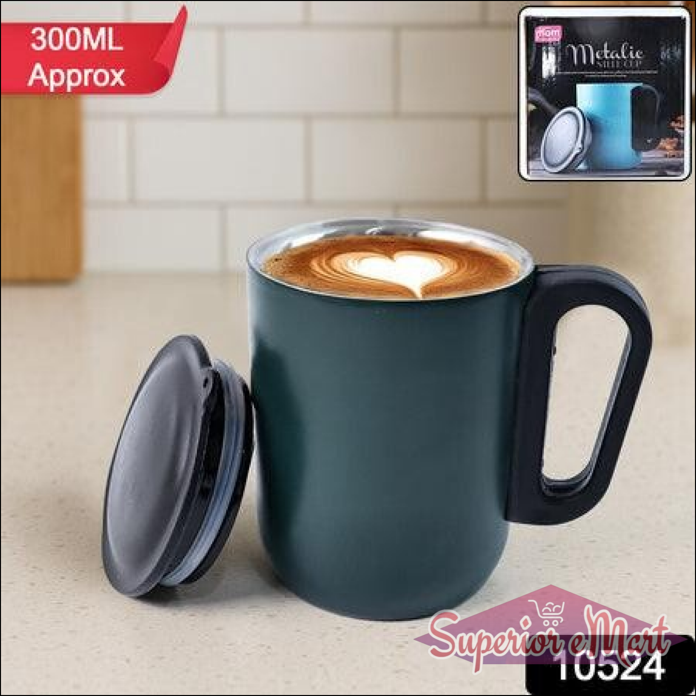 Insulated Mug With Lid Approx 300ml (1 Pc) - Superior eMart