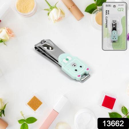 Cute Nail Clipper With Nail Catcher Nail File - Stainless Steel (1 Pc) - Superior eMart