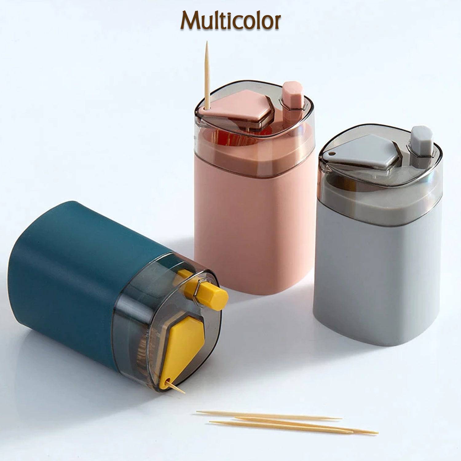 4005l Toothpick Holder Dispenser Pop-up Automatic Toothpick Dispenser For Kitchen Restaurant Thickening Toothpicks Container Pocket Novelty Safe Container Toothpick Storage Box. - Superior eMart