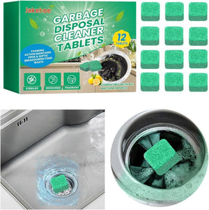 Jakehoe sink cleaner deodorizer tablets in green for maintaining a fresh garbage disposal