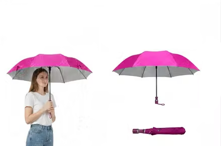 Manual Portable Umbrella for Rain & Sun | Travel Umbrella - Pack of 2