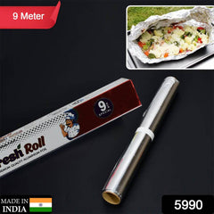 5990 Aluminum Foil Roll Heavy Duty Non Stick Thick Aluminum Foil Sheet Baking Grilling Tool (9 Mtr) - Superior eMart