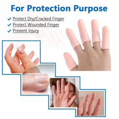 Finger Caps Silicone Finger Protectors Sleeves (Finger Cots  145 Pcs Set Approx) - Superior eMart