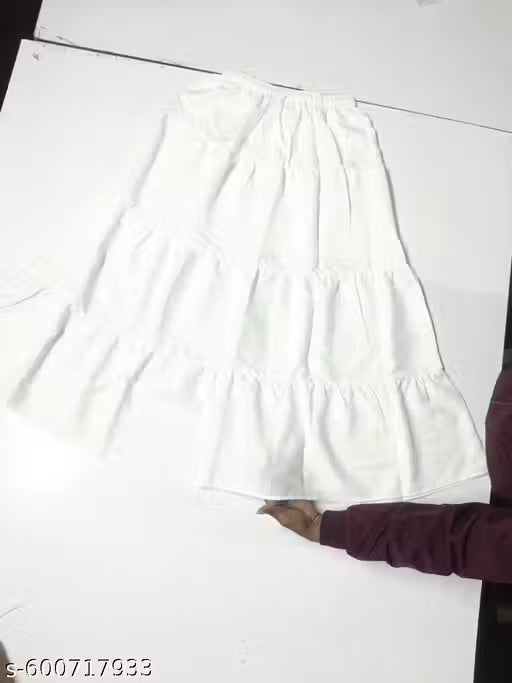 New Trendy White Stylish Graceful Designer Skirts For Beautiful Women