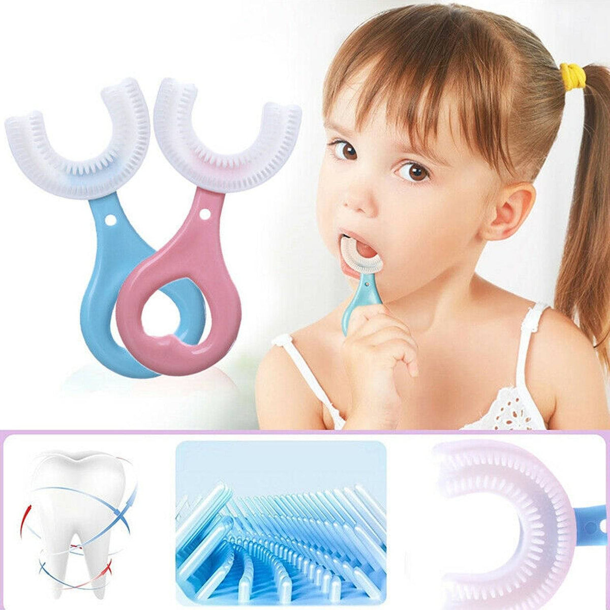 4774 Kids U S Tooth Brush Used In All Kinds Of Household Bathroom Places For Washing Teeth Of Kids Toddlers And Childrens Easily And Comfortably. - Superior eMart