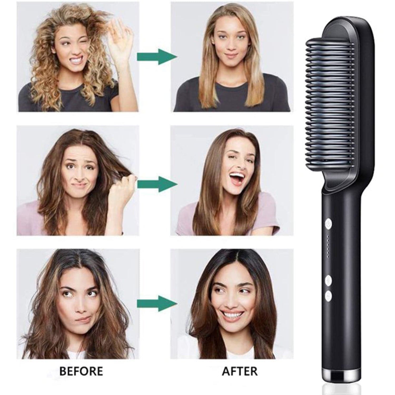 Hair Straightener Used While Massaging Hair Scalps And Head - Superior eMart