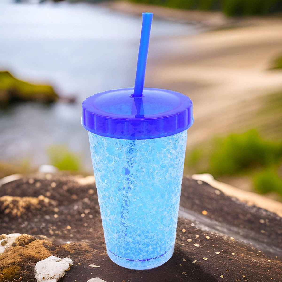 Plastic Reusable Sipper Tumbler With Lid And Straw (1 Pc  500 Ml  Mix Color  1 Pc) - Superior eMart