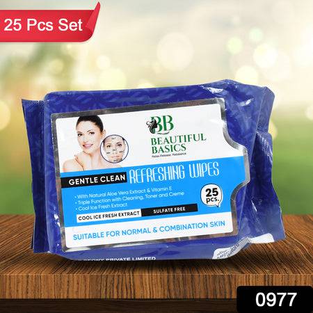 Refreshing Wet Wipes For Face  Facial Cleansing  Refreshing  Skin Hydration Soothing For Skin  Ph Balance  Alcohol Free  Nourishing With Fruit Extract  25 Wipes - Superior eMart