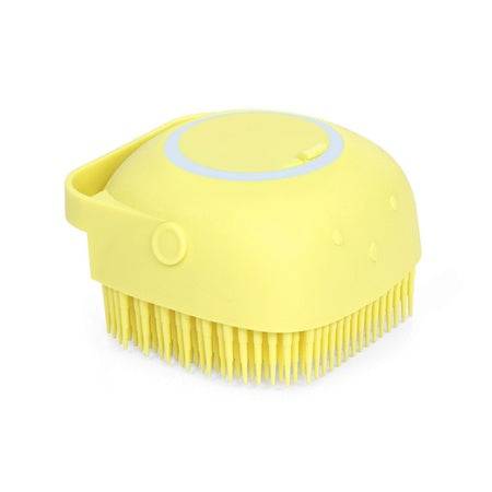 1348 Silicone Massage Bath Body Brush Soft Bristle With Shampoo Dispenser - Superior eMart