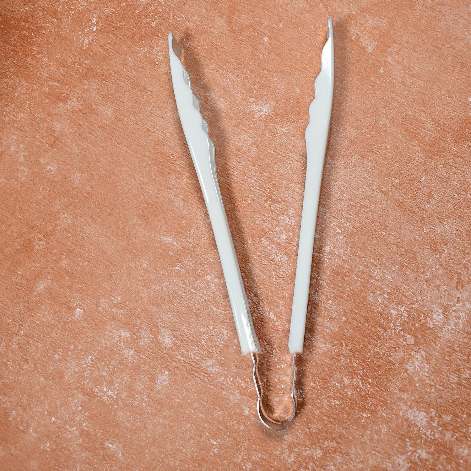 Durable kitchen bread tongs with a sleek design for easy handling of bread and pastries