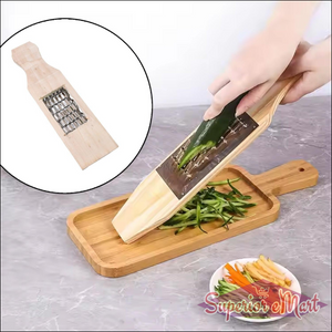 Kitchen Cheese Grater Slicer with Wooden Handle - Superior eMart