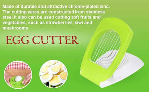 Superior eMart kitchen egg slicer with durable chrome-plated zinc for slicing eggs and soft fruits