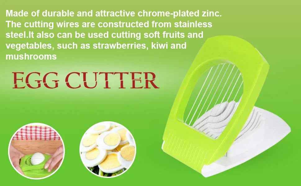 Superior eMart kitchen egg slicer with durable chrome-plated zinc for slicing eggs and soft fruits