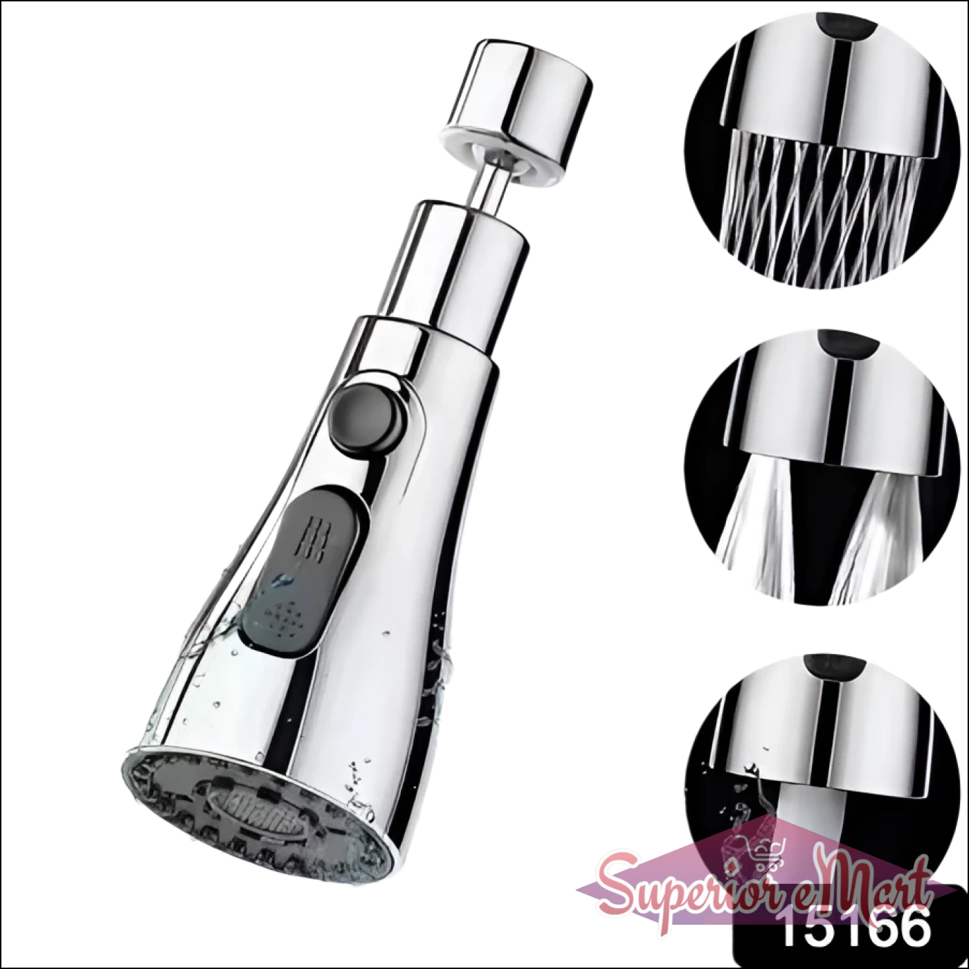 Kitchen Faucet 3-function Pull Down Sink Sprayer (1 Pc) - Superior eMart