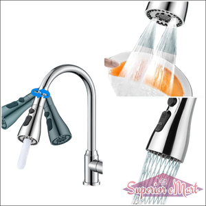Kitchen Faucet 3-function Pull Down Sink Sprayer (1 Pc) - Superior eMart