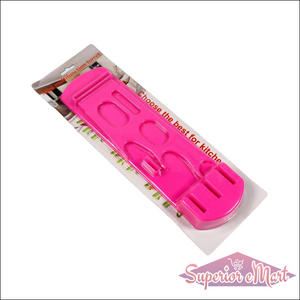 Bright pink multifunction kitchen knife holder for safe and organized knife storage