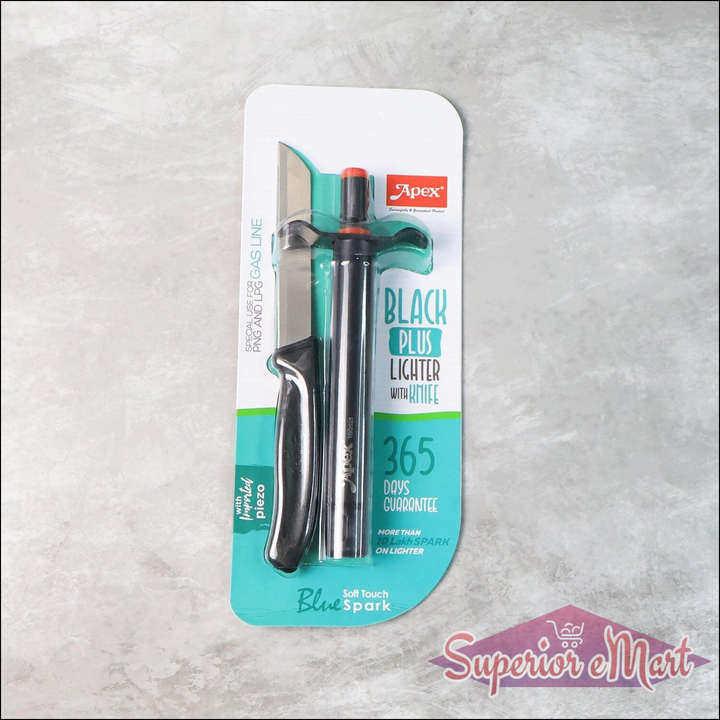 Kitchen Knife With Gas Lighter Combo Set  2 - Superior eMart