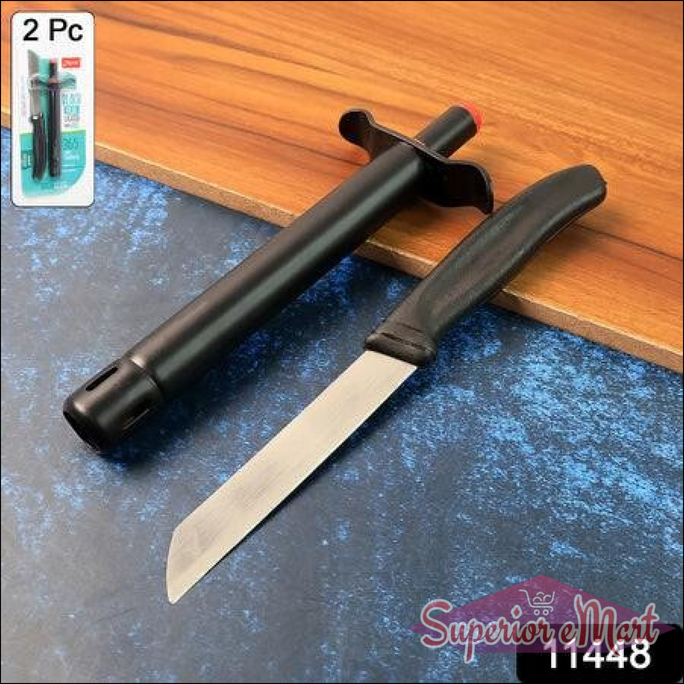 Kitchen Knife With Gas Lighter Combo Set  2 - Superior eMart