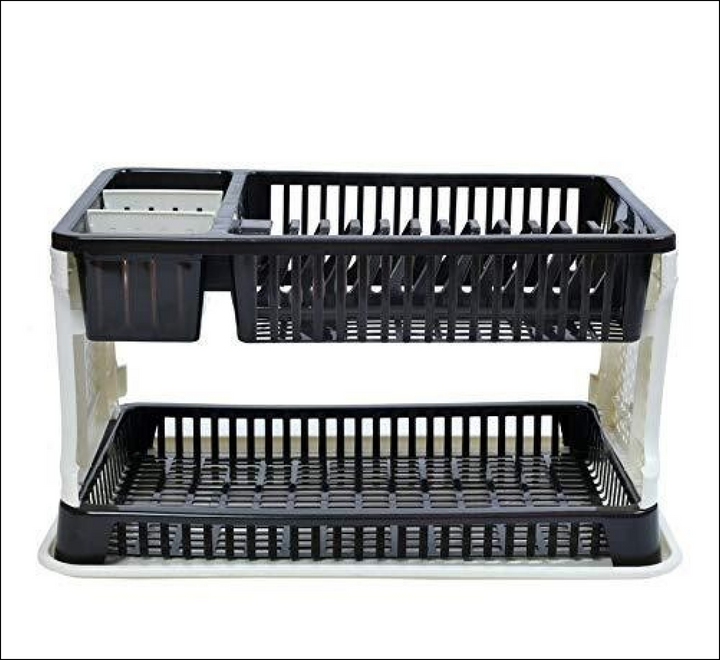 Kitchen Organizer Rack with Water Storing Tray/Dish Rack - Superior eMart