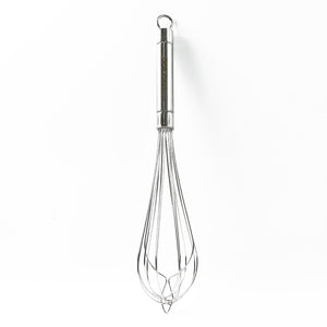 Durable stainless steel hand whisk designed for efficient mixing and whisking in the kitchen