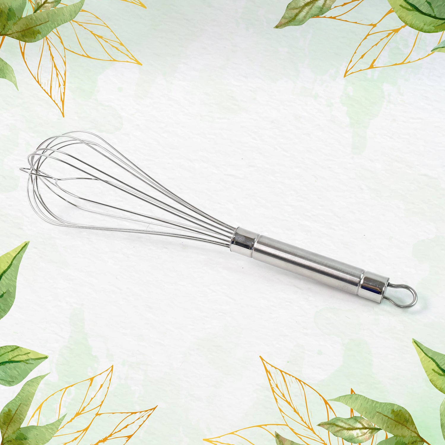 Superior eMart stainless steel hand whisk with durable design for efficient mixing and whisking in the kitchen