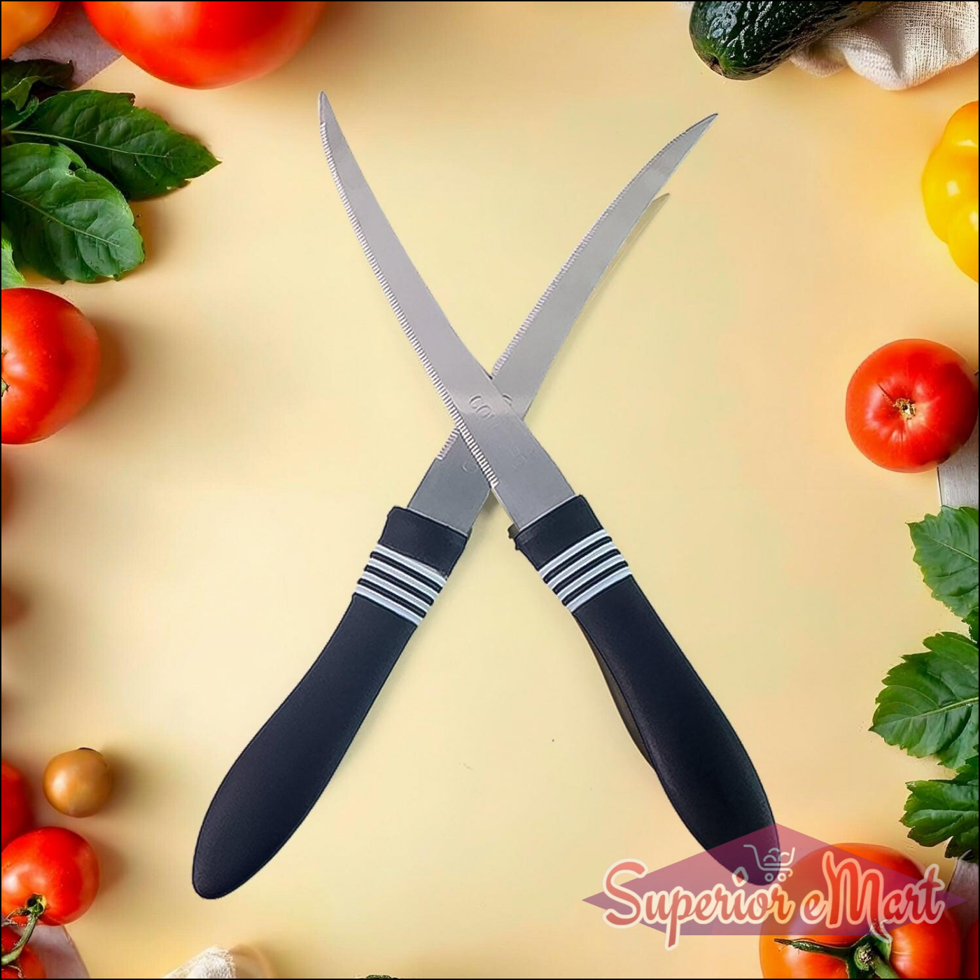 Kitchen Utility Knife (Mix Color & 2 Pc) - Superior eMart