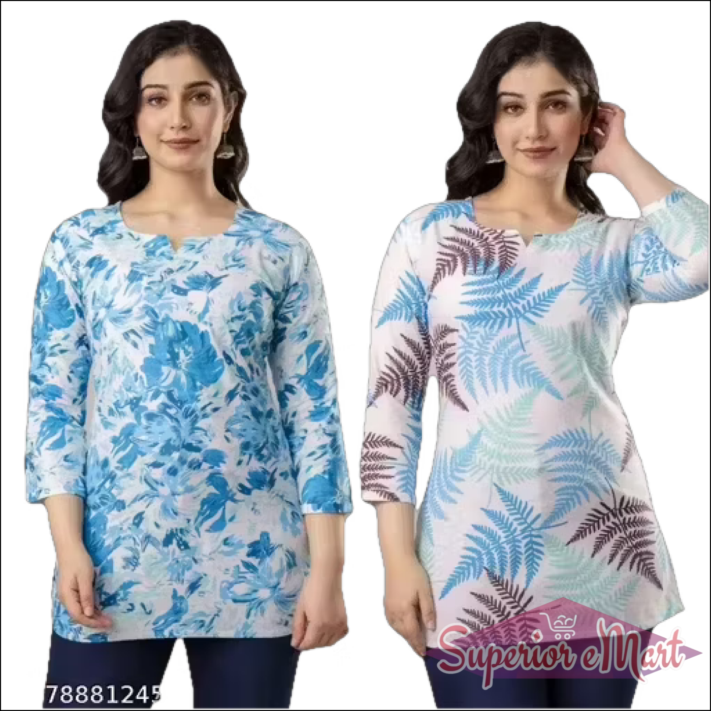 Kurti For Women - Blue.