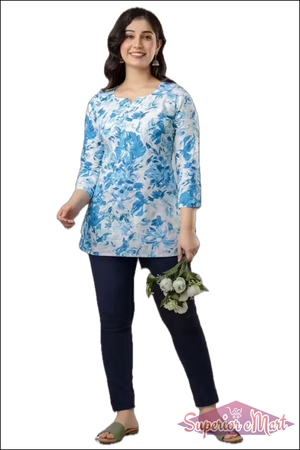 Kurti For Women - Blue.