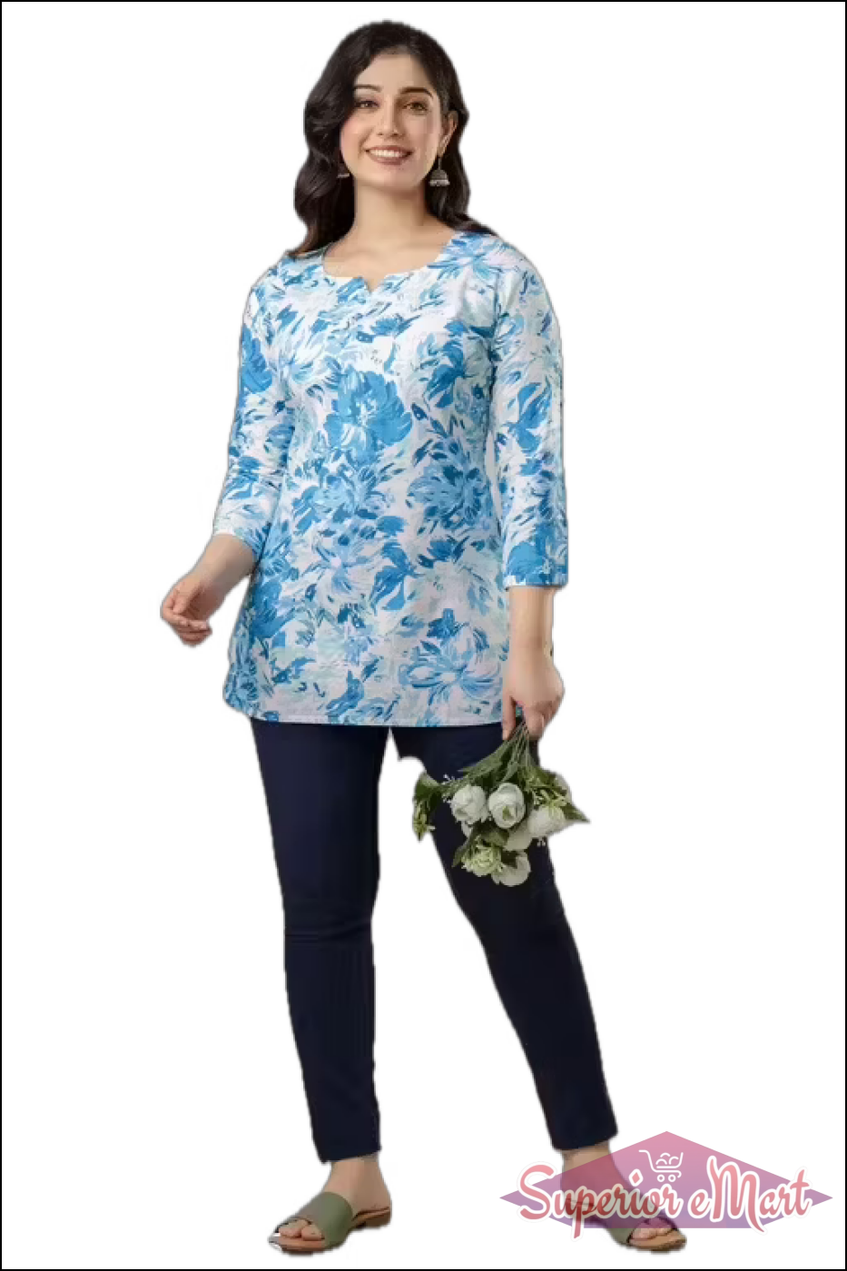 Kurti For Women - Blue.