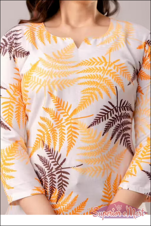 Kurti For Women - Orange.