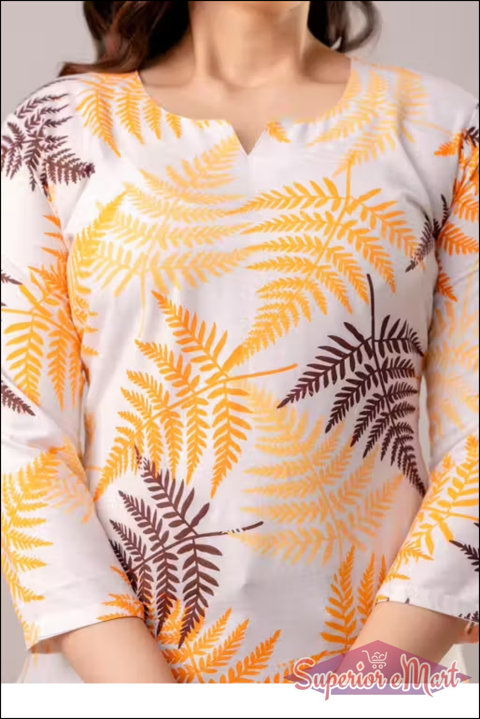 Kurti For Women - Orange.