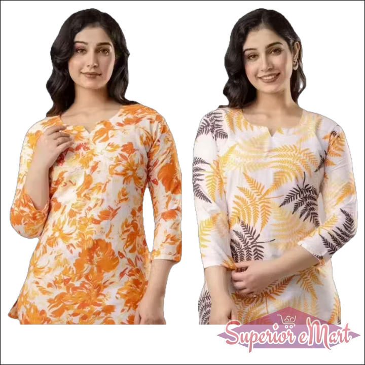 Kurti For Women - Orange.