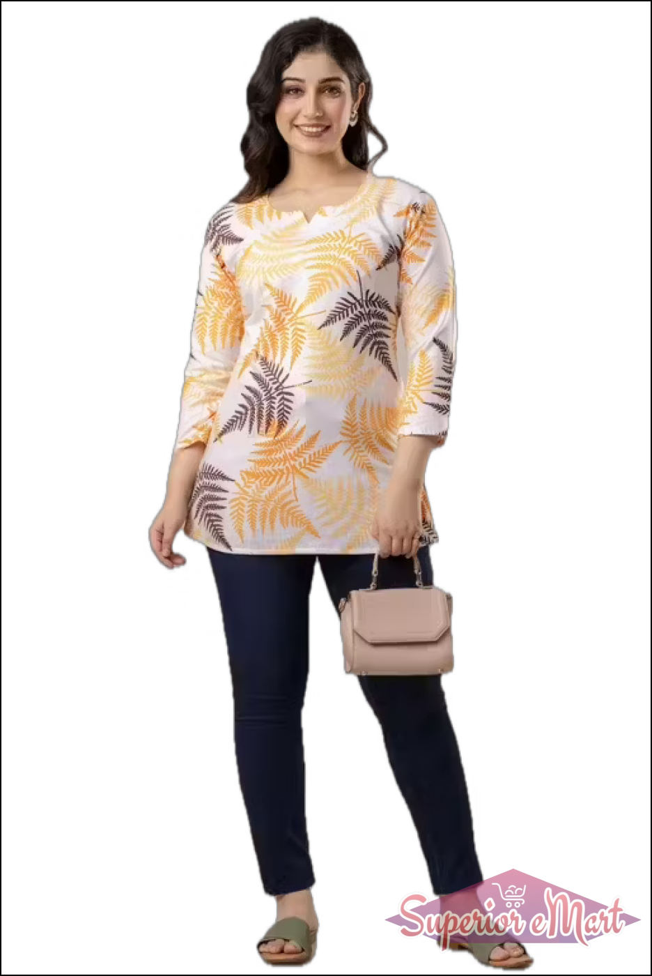 Kurti For Women - Orange.