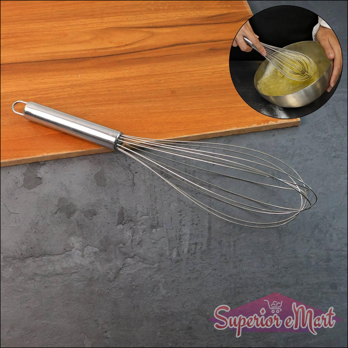 Large Stainless Steel Balloon Whisk  Heavy-duty Kitchen Tool (30cm  1 Pc) - Superior eMart