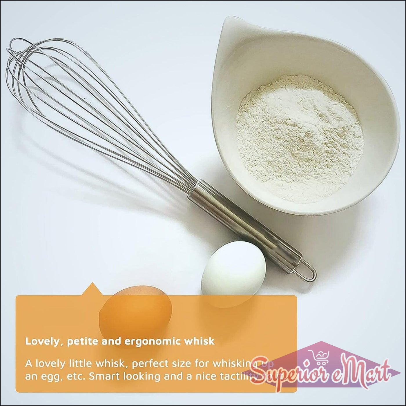 Large Stainless Steel Balloon Whisk  Heavy-duty Kitchen Tool (30cm  1 Pc) - Superior eMart