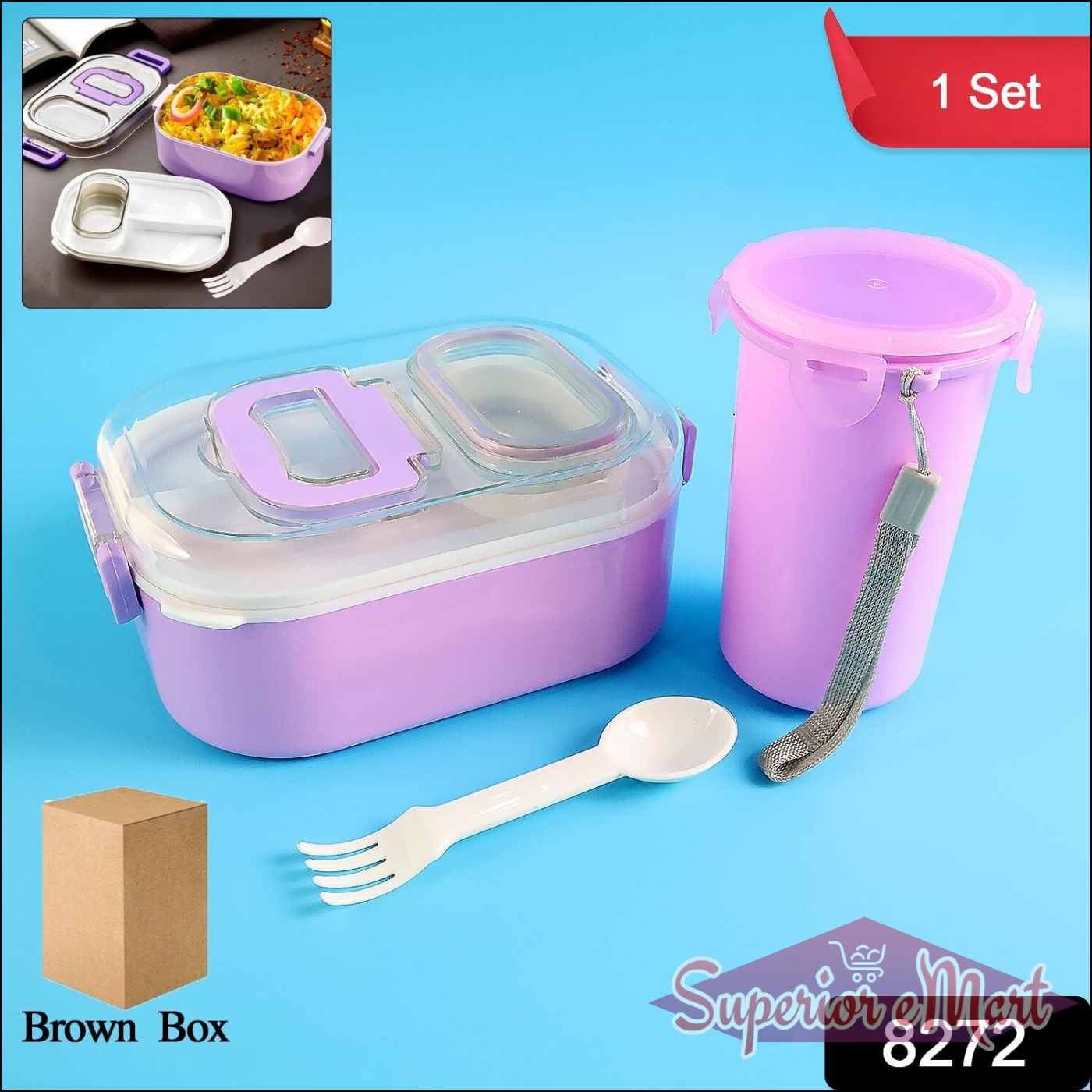 Leakproof Lunch Box Set with Utensils - Superior eMart
