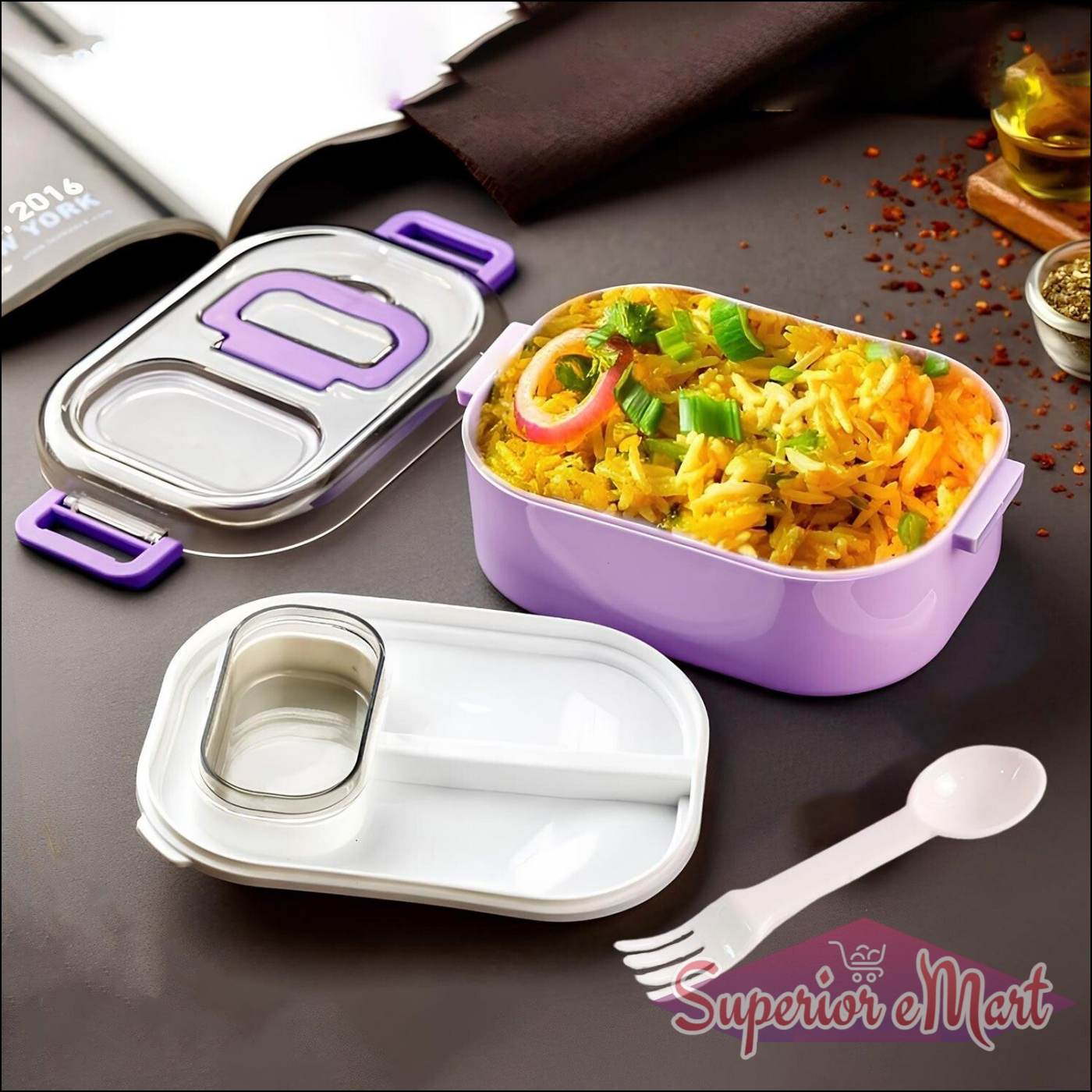 Leakproof Lunch Box Set with Utensils - Superior eMart