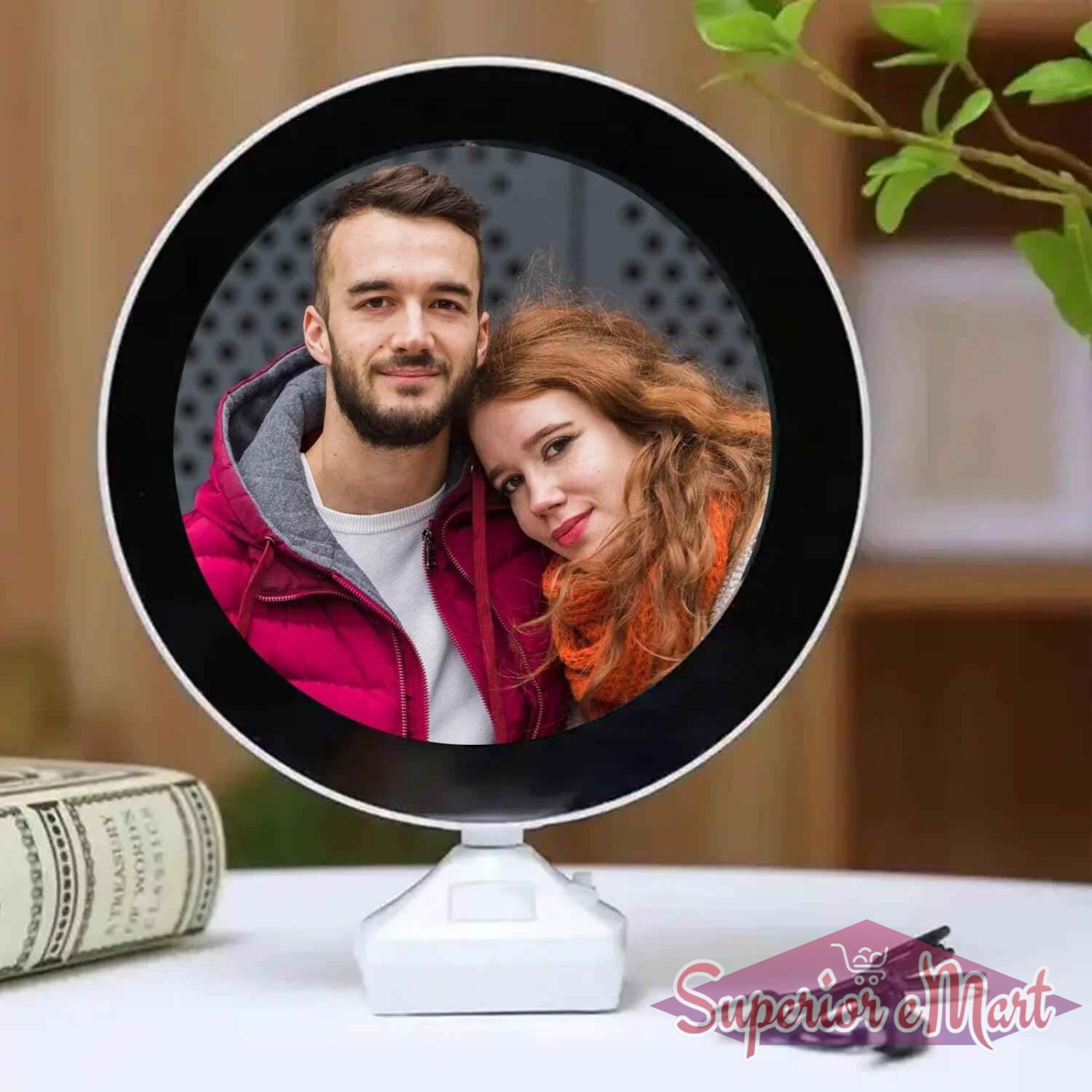 LED Mirror Photo Frame