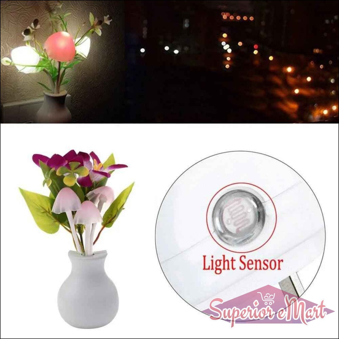 LED Mushroom Night Light Decor - Superior eMart