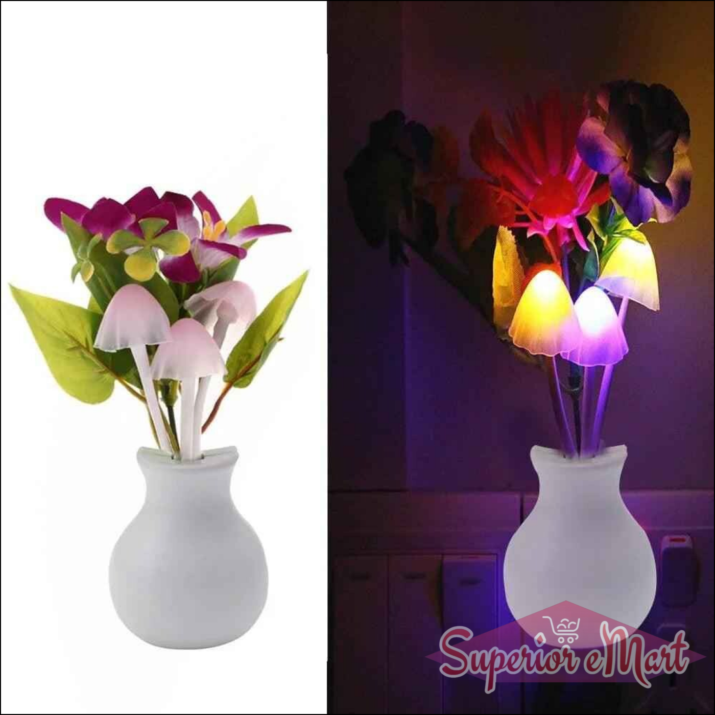 LED Mushroom Night Light Decor - Superior eMart