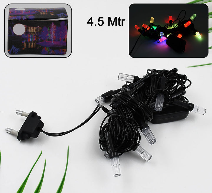 LED string lights 4.5 meter in colorful design, perfect for home decor and festive occasions