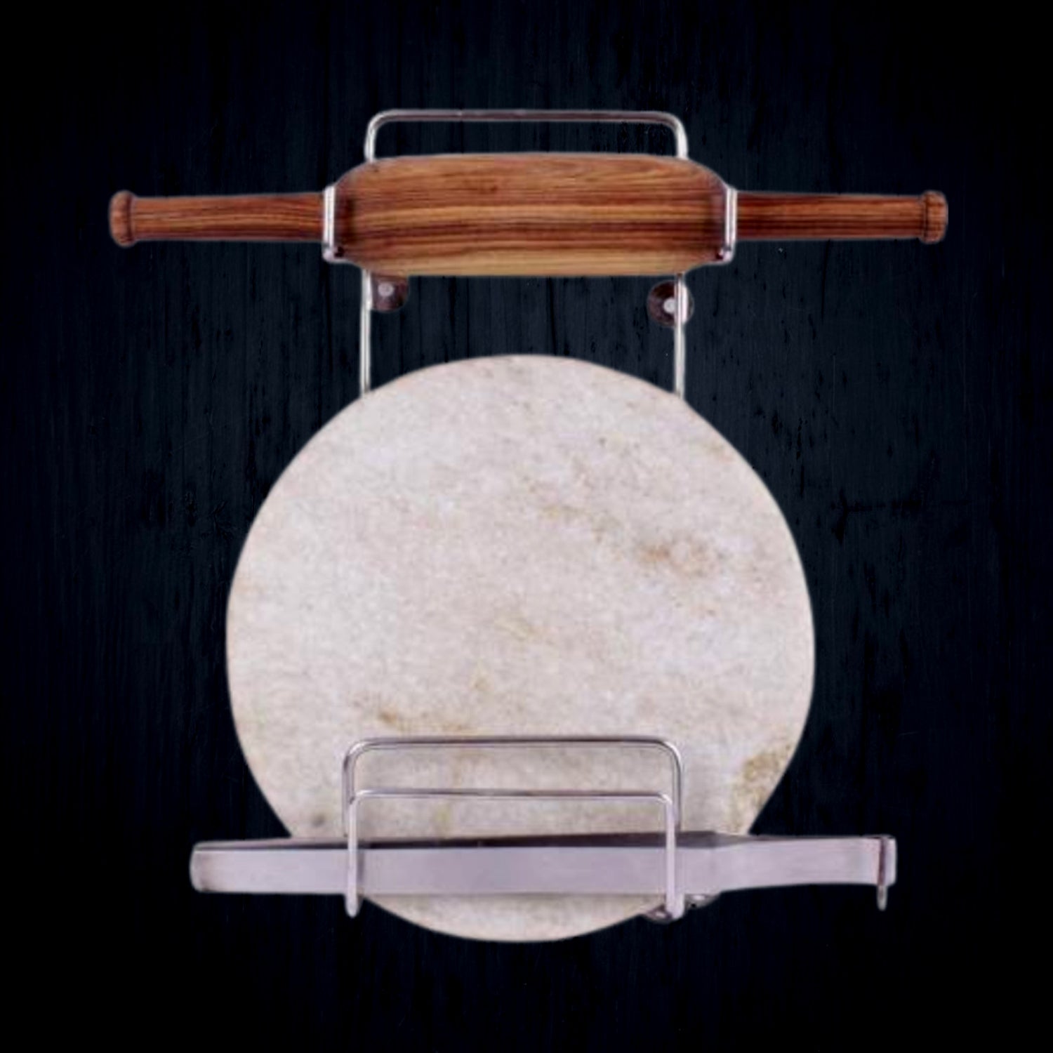 Belan / Chimta / Rolling Pin Board / Multi-purpose Rack For Kitchen (1 Pc )